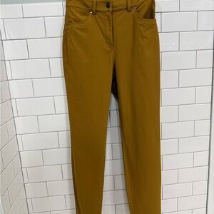 lululemon 5 pocket city sleek mustard